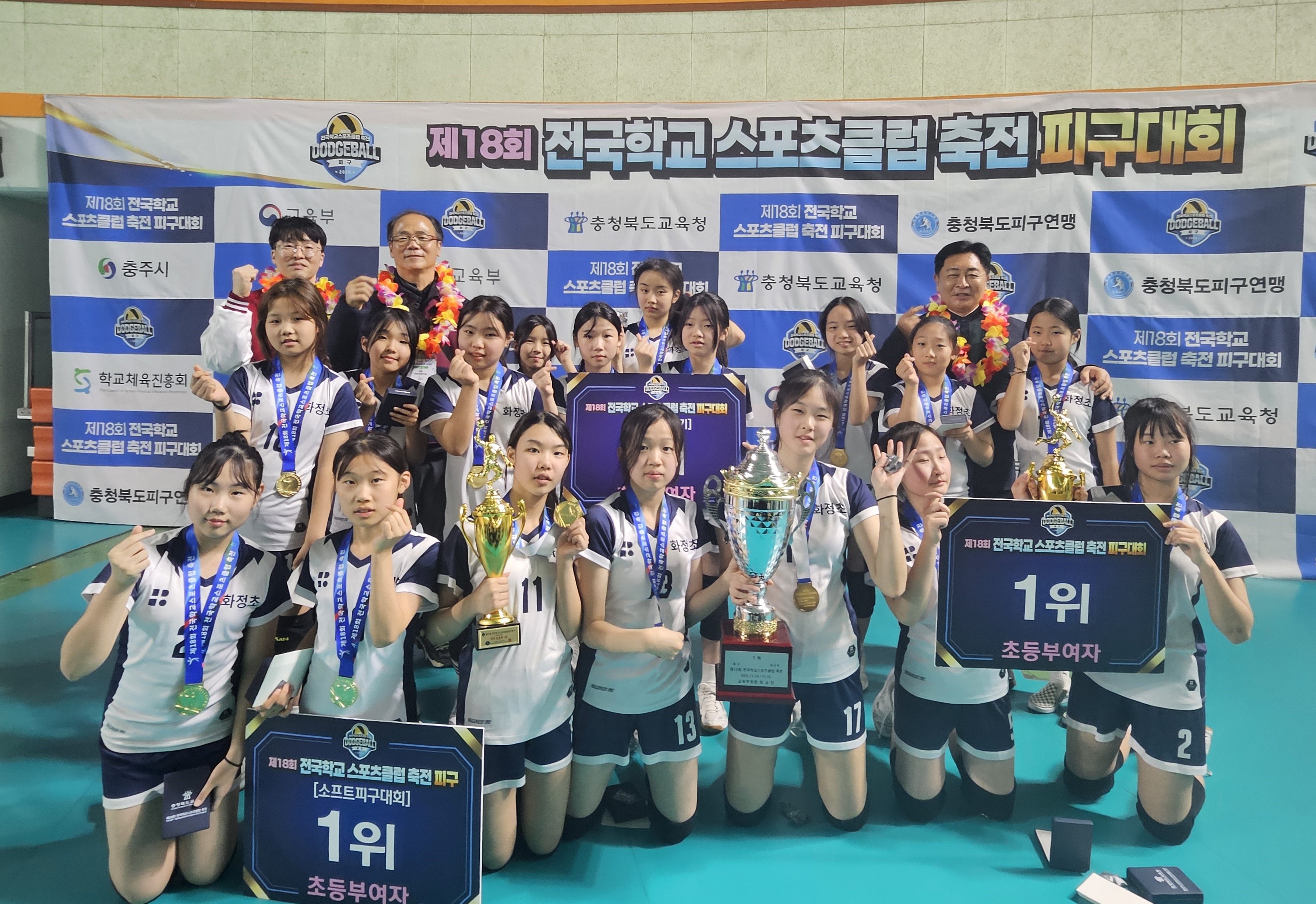 제18회 전국학교스포츠클럽 축전 피구대회 여초부 3년 연속 우승